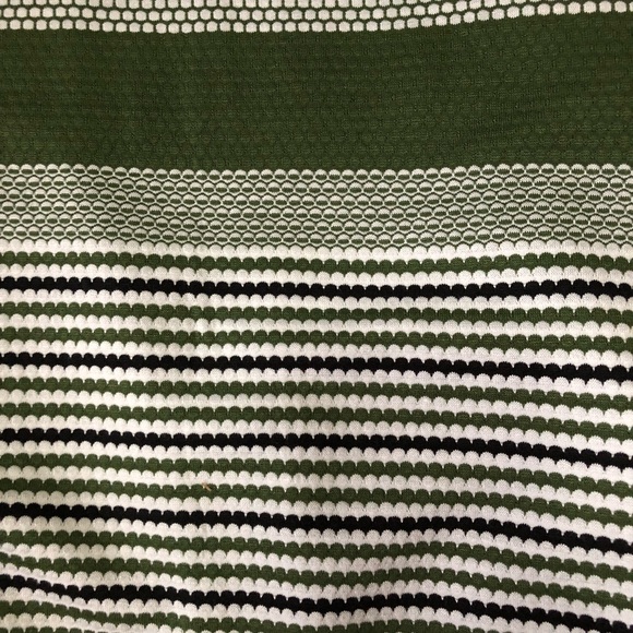 LuLaRoe Irma green and white stripes - Picture 2 of 2